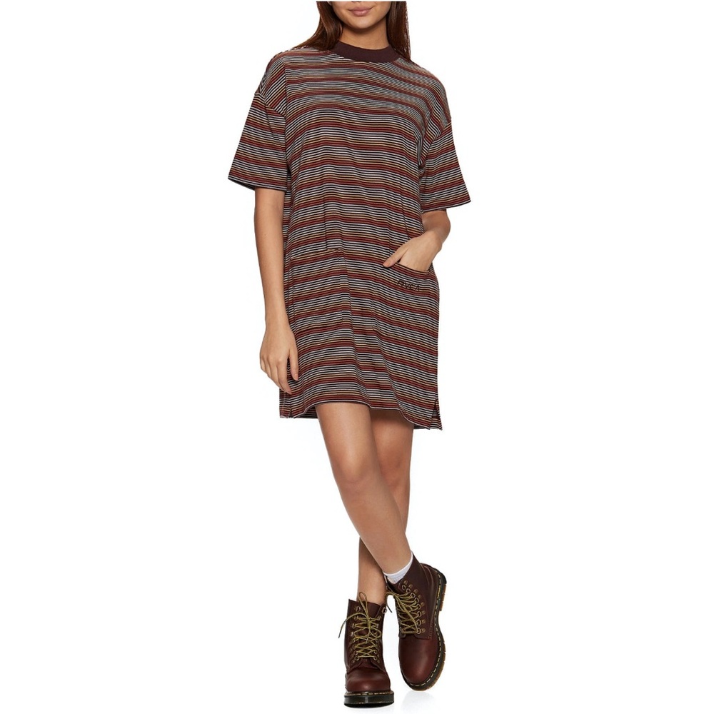 RVCA Striped Tshirt Dress